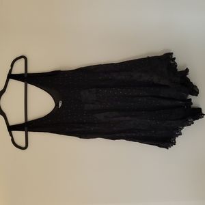 Free People - Black Lace Voile Trapeze Slip Sz. M